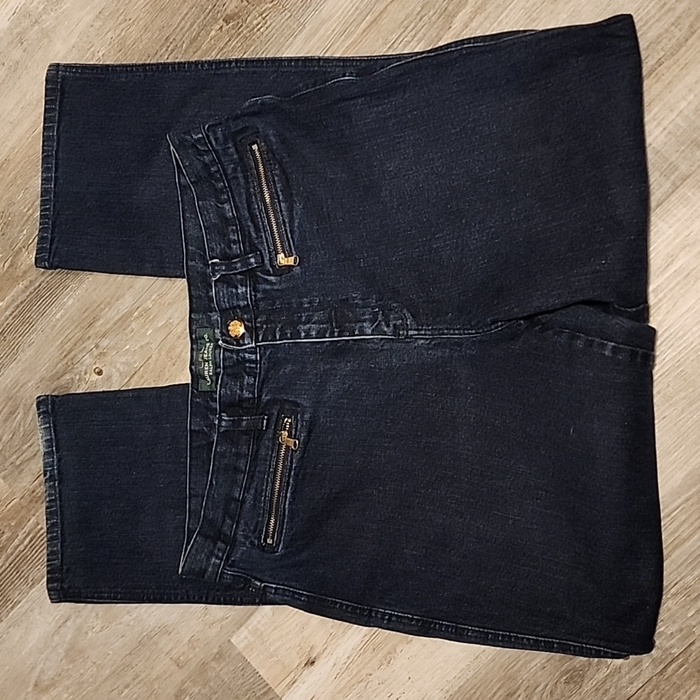 LRL Lauren Jeans Co. Ralph Lauren size 14 inseam 31 inches dark wash